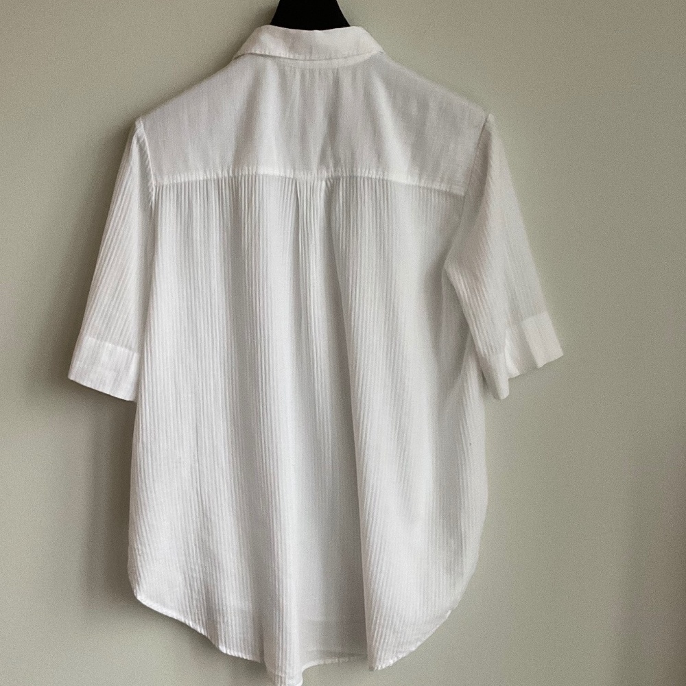 NWT J Crew White Popover Shirt Airy Gauze Size Various - Picture 9 of 9